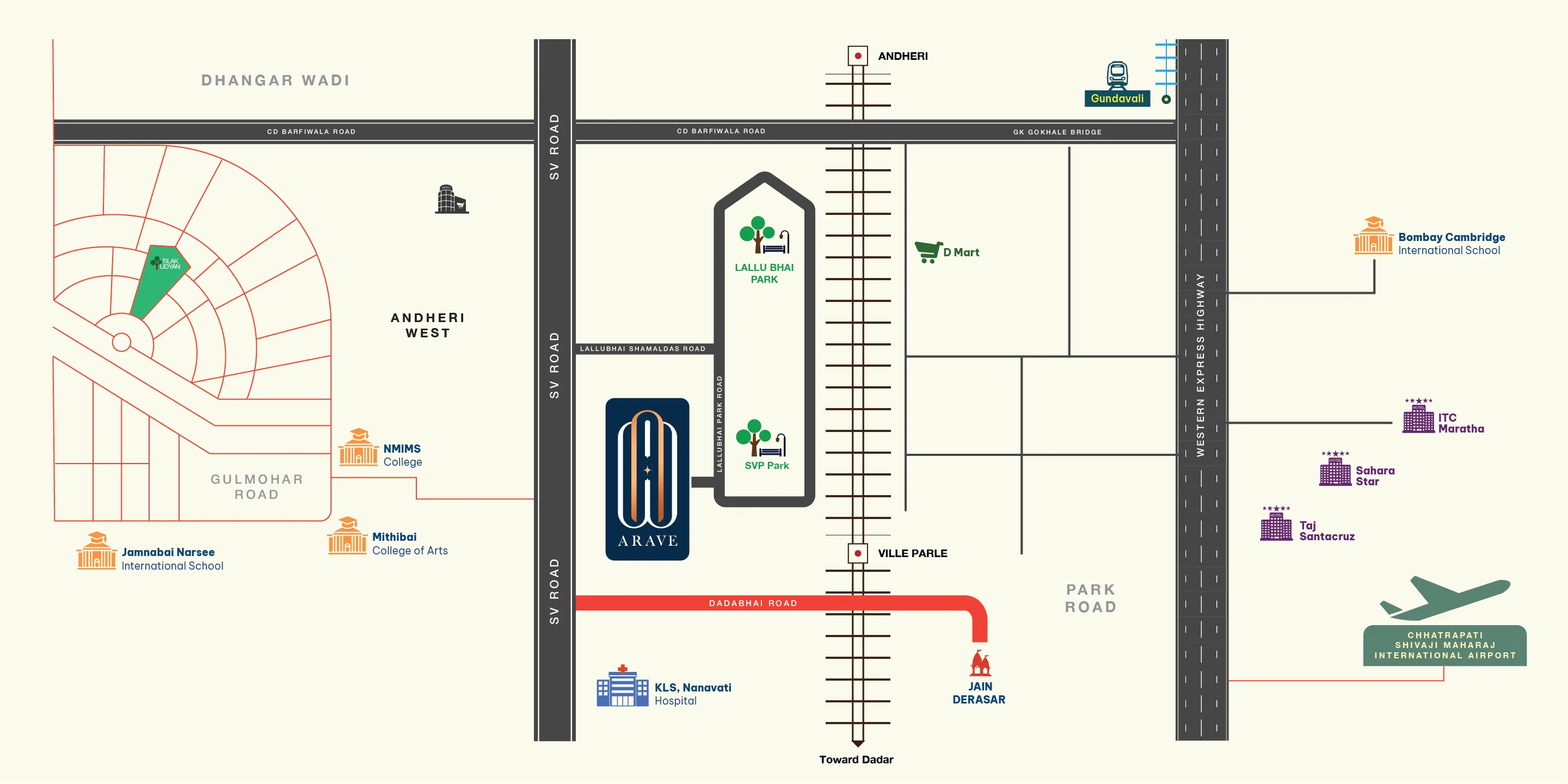 Premium 2 BHK flat for sale in Vile Parle West Mumbai